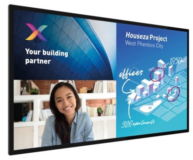 PHILIPS 65BDL6051C 65" UHD 350 NITS 18/7 ANDROID 9 CAP TOUCH