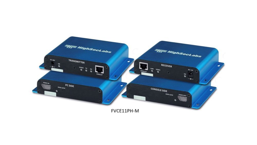 HSL suojattu HighSecLabsin KVM extenderi FVCE11PH-M