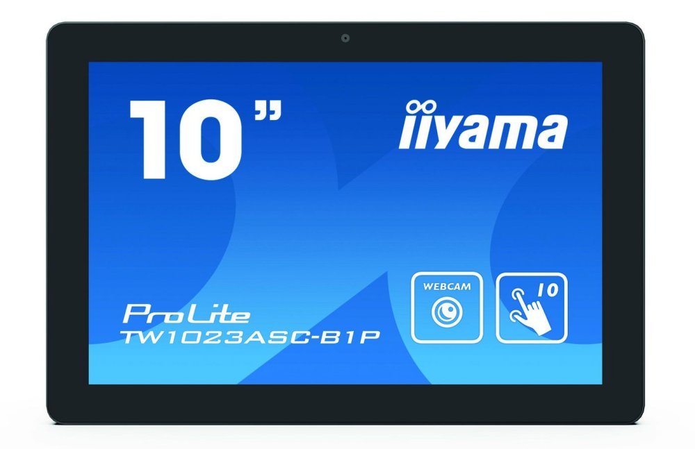 iiyama 10.1” ProLite TW1023ASC-B1P, PCAP 10pt kosketusnäyttö Android ja Poe
